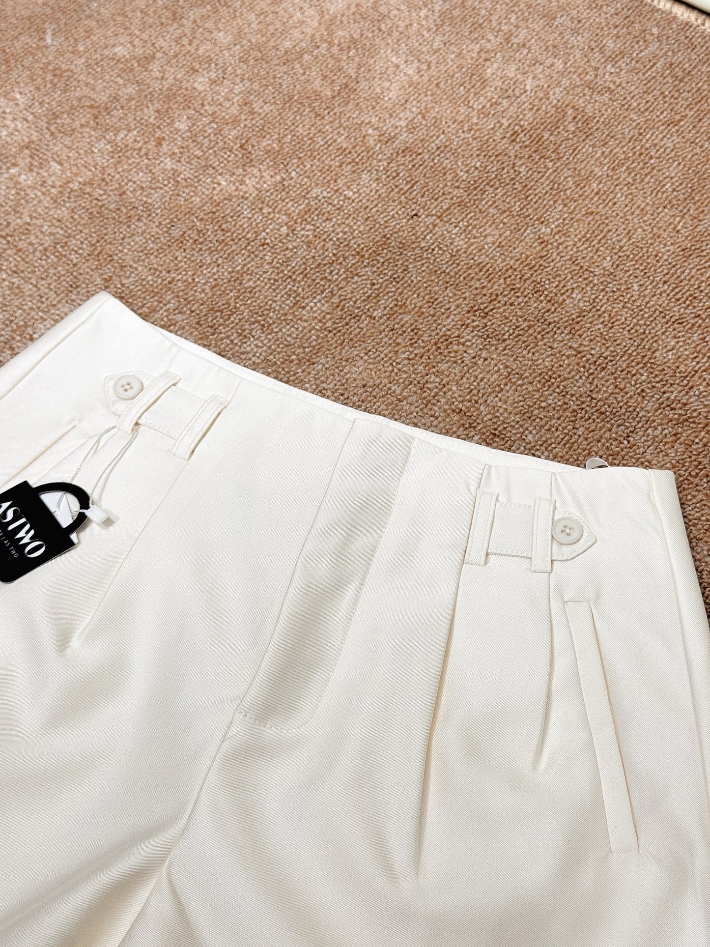 Side Button Tailored Shorts