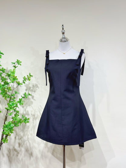 Bow Strap A-Line Dress