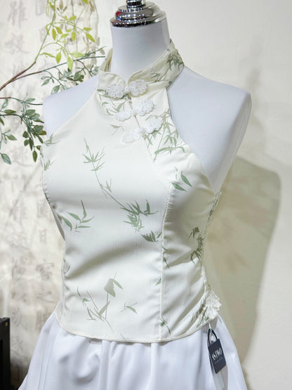 Bamboo Printed Halter Top
