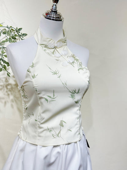 Bamboo Printed Halter Top