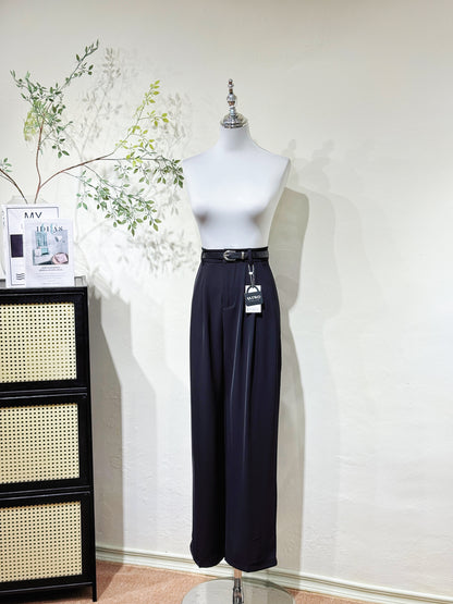 Black Straight Suit Trousers