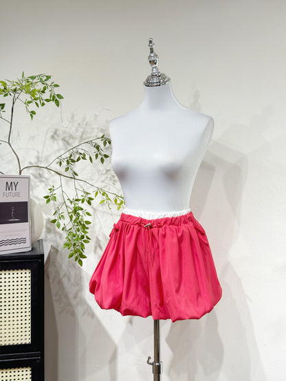 Ribbon Puff Mini Shorts
