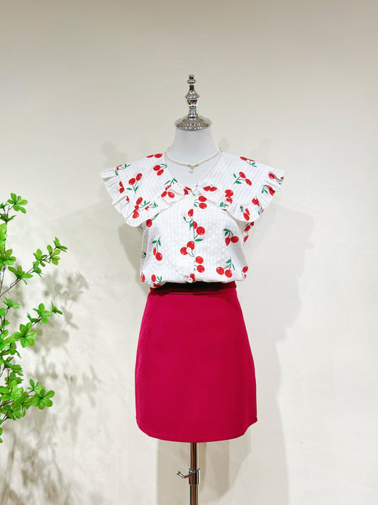 Cherry Collar Blouse