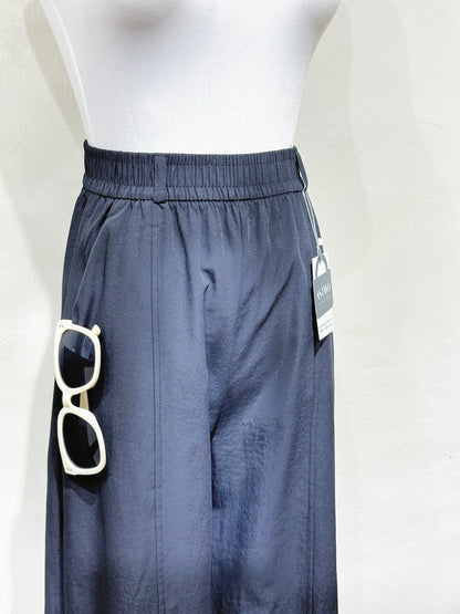 Elastic Waist Straight-Leg Pants