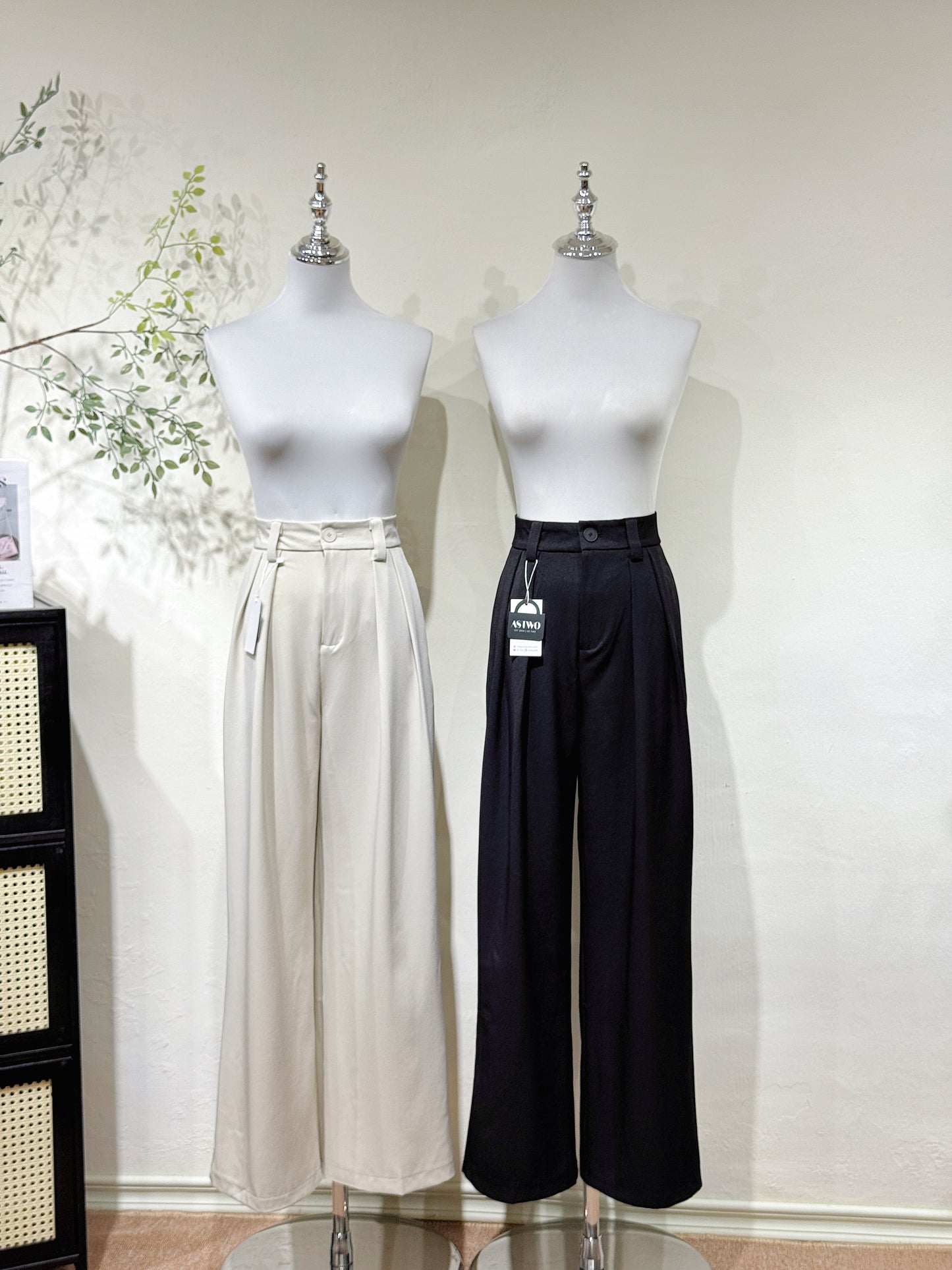 Structured Straight Pants