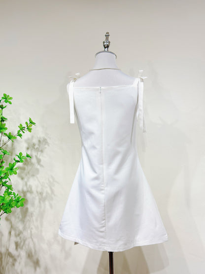 Bow Strap A-Line Dress