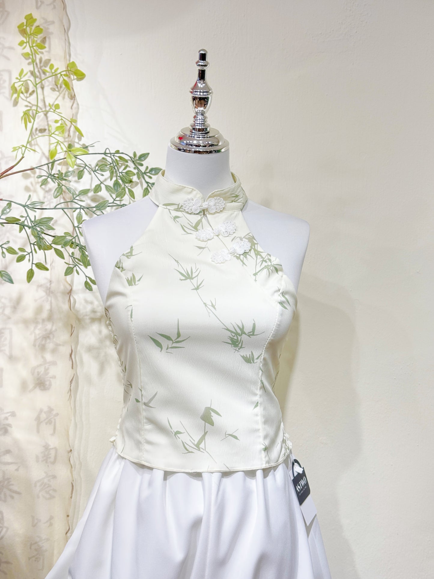 Bamboo Printed Halter Top