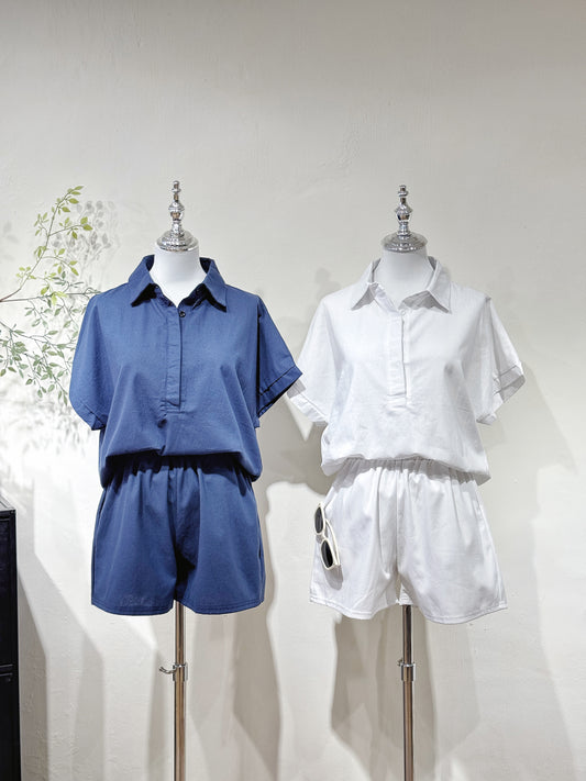 Collar Cotton-Linen Set