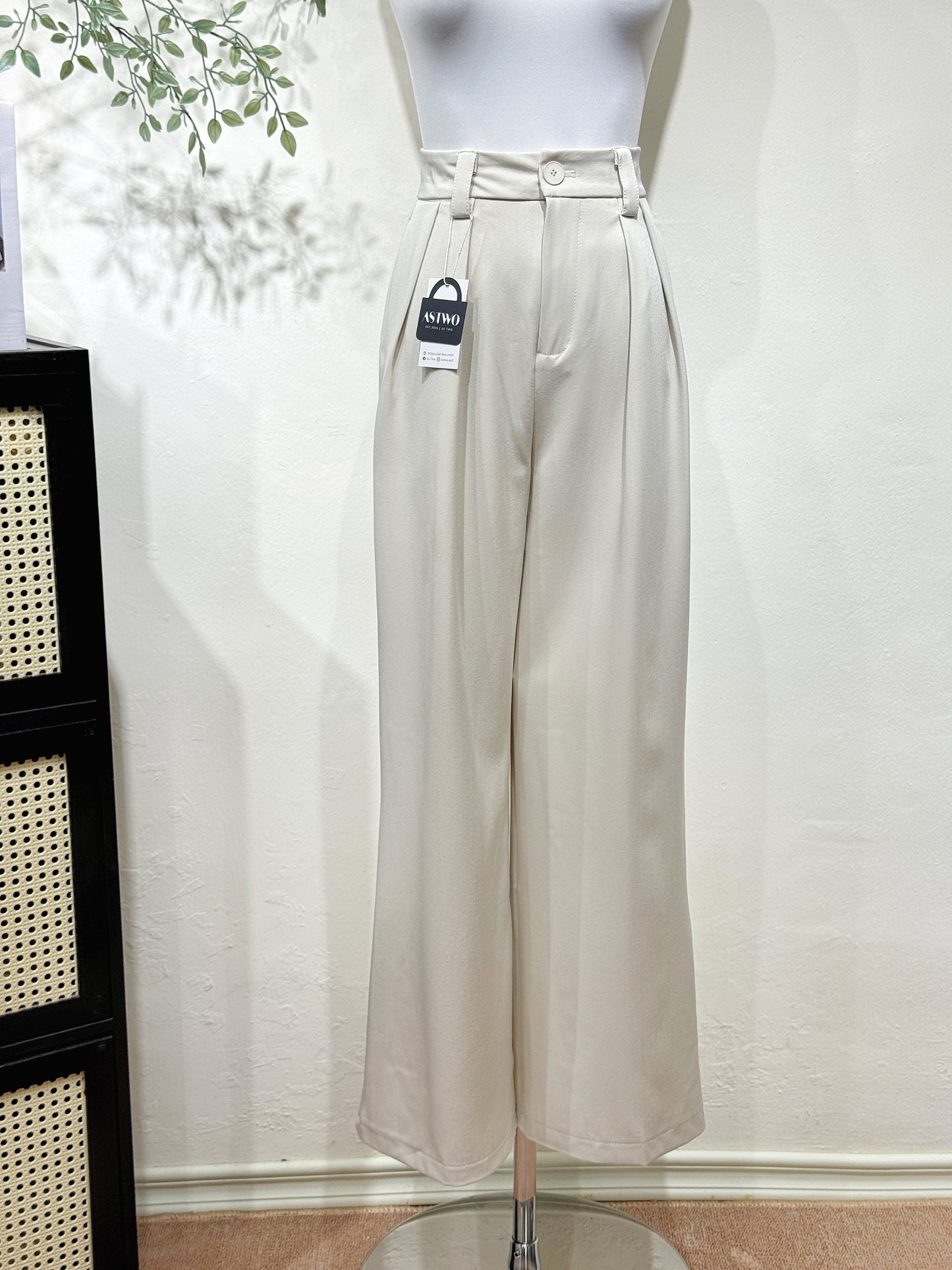 Structured Straight Pants