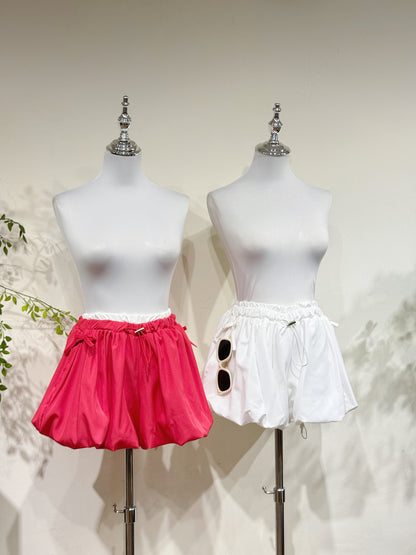 Ribbon Puff Mini Shorts