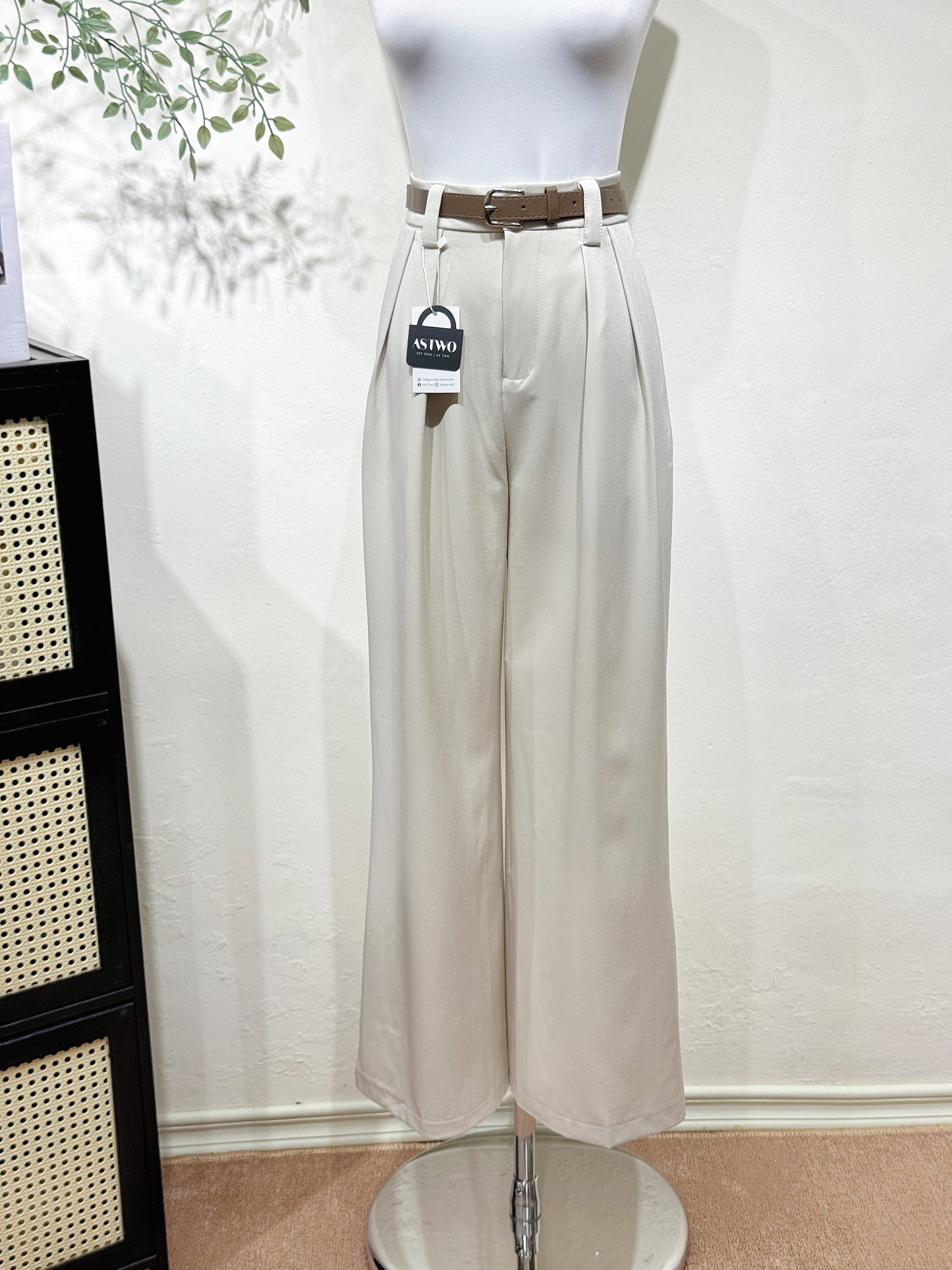 Structured Straight Pants