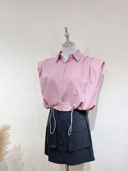 Pink Utility Skirt Set