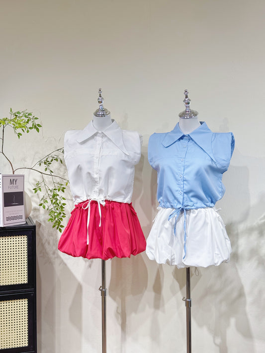 Structured Collar Cotton Shirt