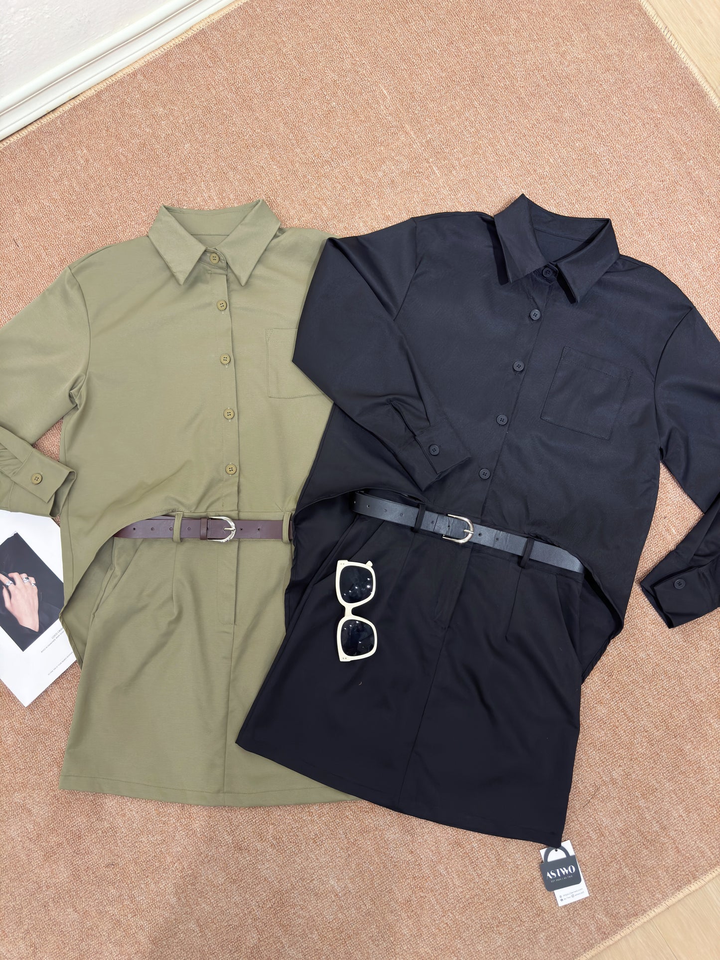 Minimalist Two-in-One Dress