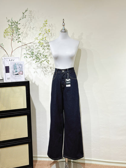 Classic Wide-Leg Denim Pants