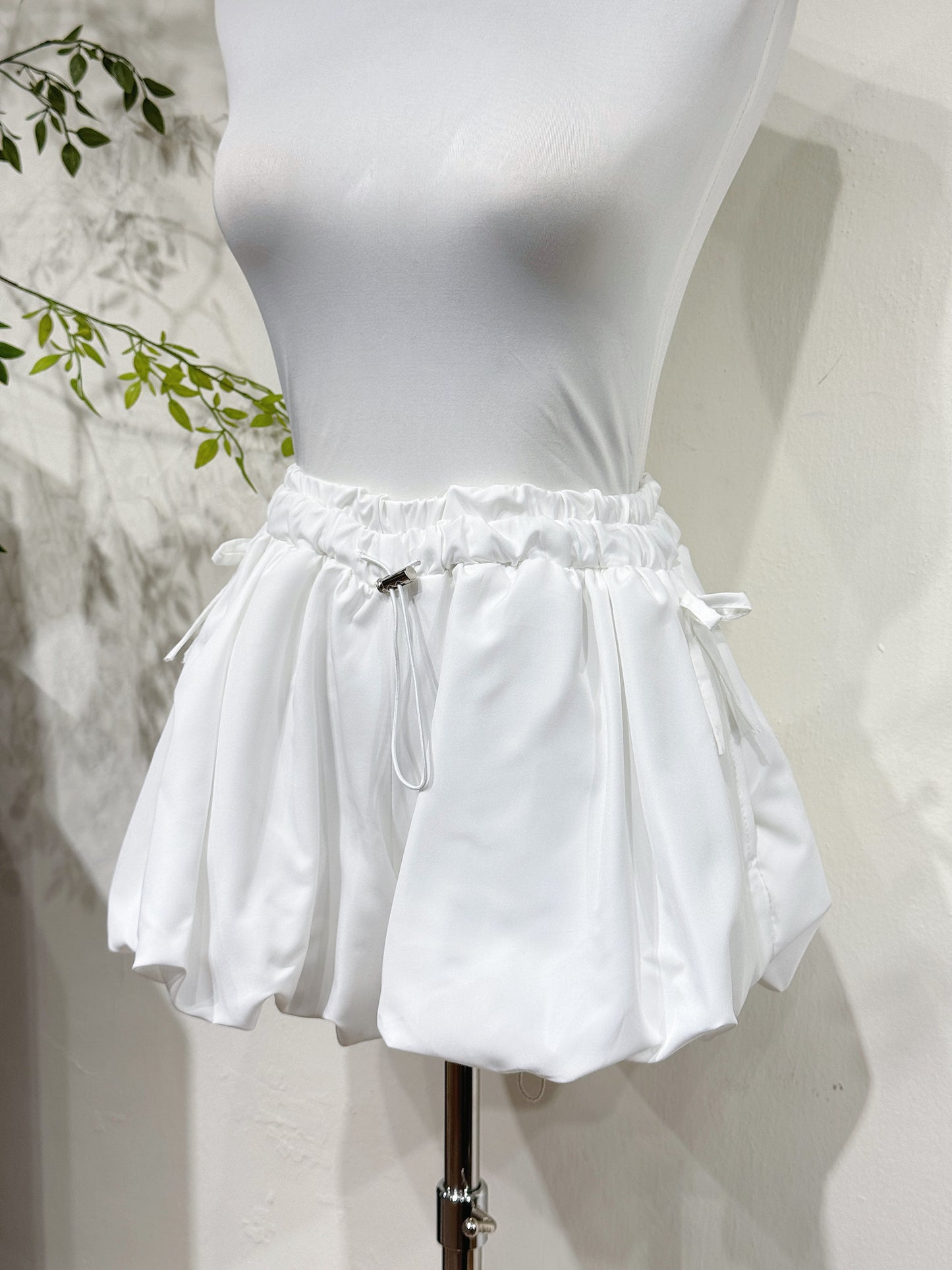 Ribbon Puff Mini Shorts