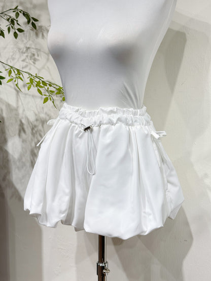 Ribbon Puff Mini Shorts