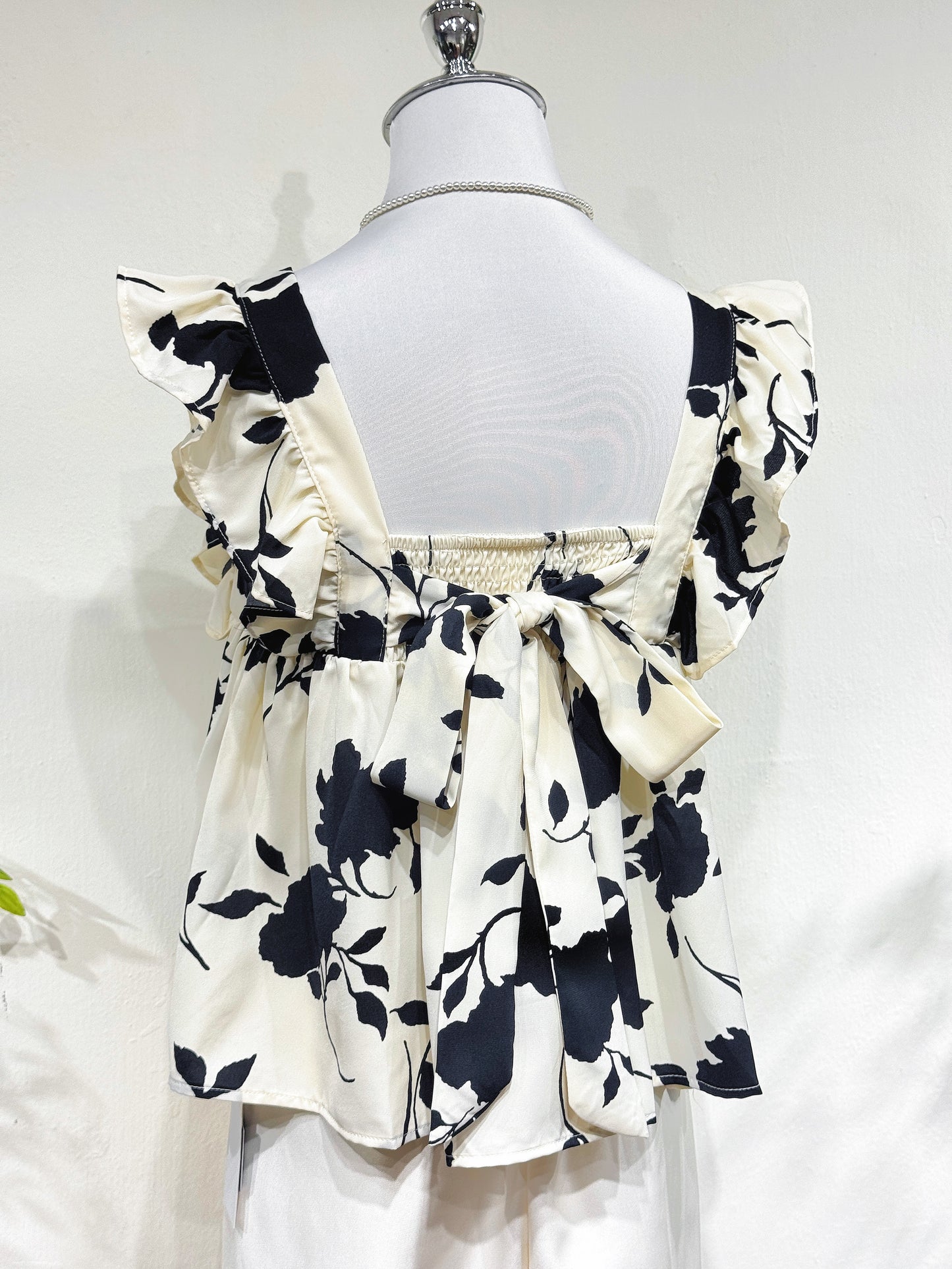 Square Neck Floral Printed Top
